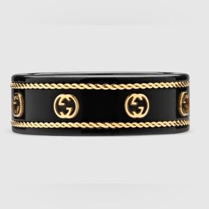 Gucci Icon Ring 18k with Interlocking GG Size 6.25